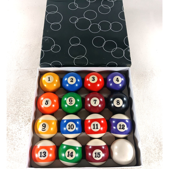 Hathaway Pool Table Regulation Billiard Ball Set - Picture 1 of 4